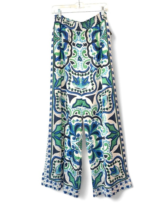 Current Air Pants - Current Air Los Angeles Boho Breeze High Rise Tile Print Palazzo Pants Large NWT